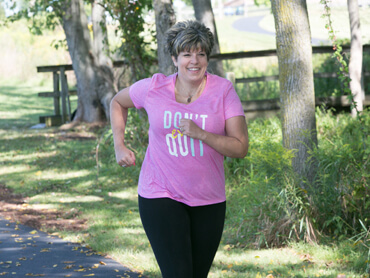 woman jogging