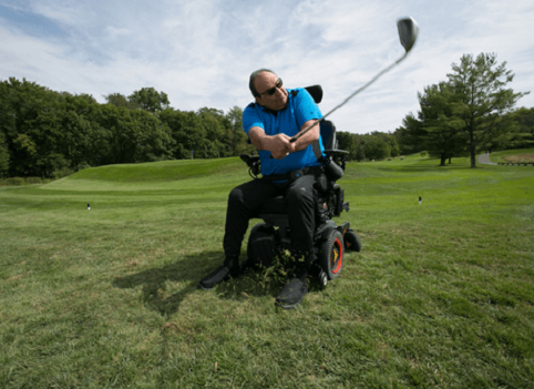 Jerry golfing