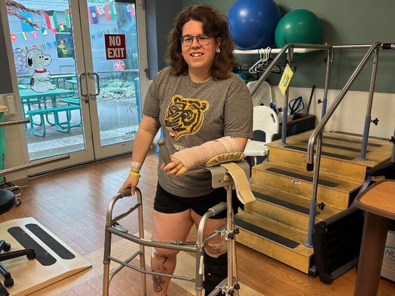 Photo of Samantha Cifelli at Kessler Institute for Rehabilitation.